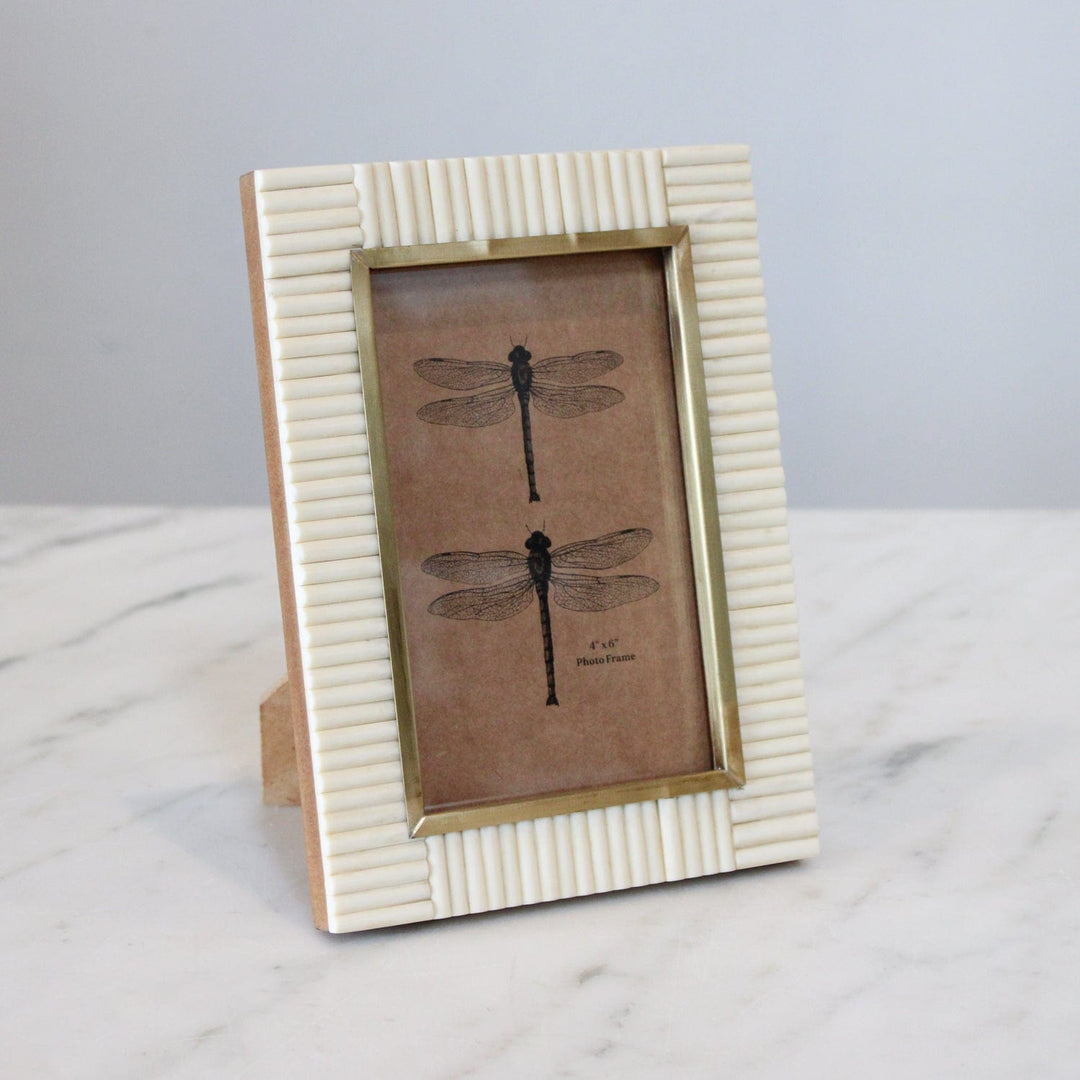 Matchstick Ivory & Brass Frame, 4x6 – Shop at Maison