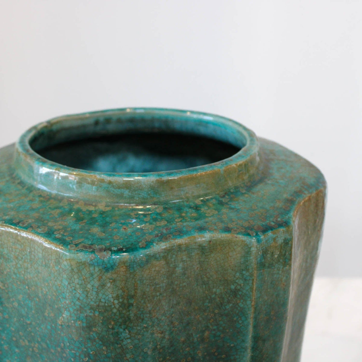 Speckled Green Ribbed Tea Jar – Shop at Maison